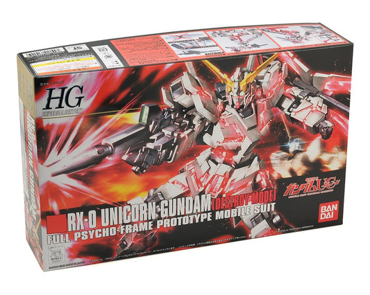 1/144 HGUC #100 Unicorn Gundam (Destroy Mode) "Gundam UC" Plastic Model Kit