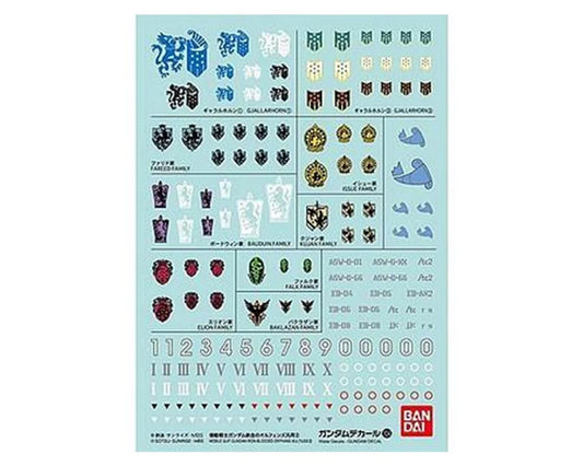 GD-104 Mobile Suit Gundam Iron-Blooded Orphans 2, Decal Sheets