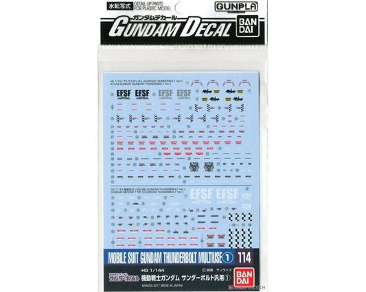 GD-114 Gundam Thunderbolt Multiuse Waterslide Decals