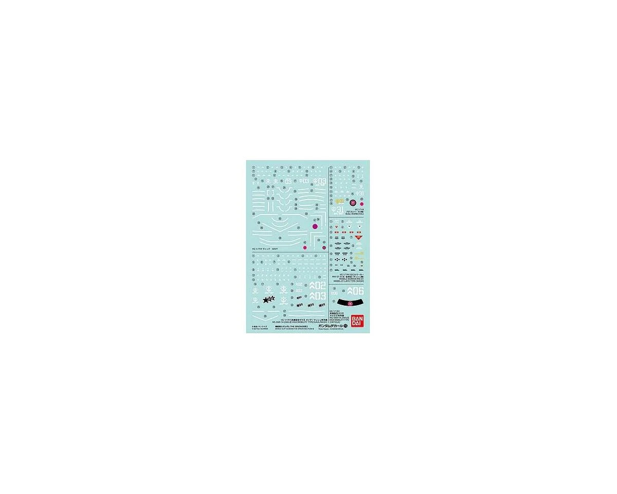 GD-119 Mobile Suit Gundam The Origin Multiuse #3 Waterslide Decals