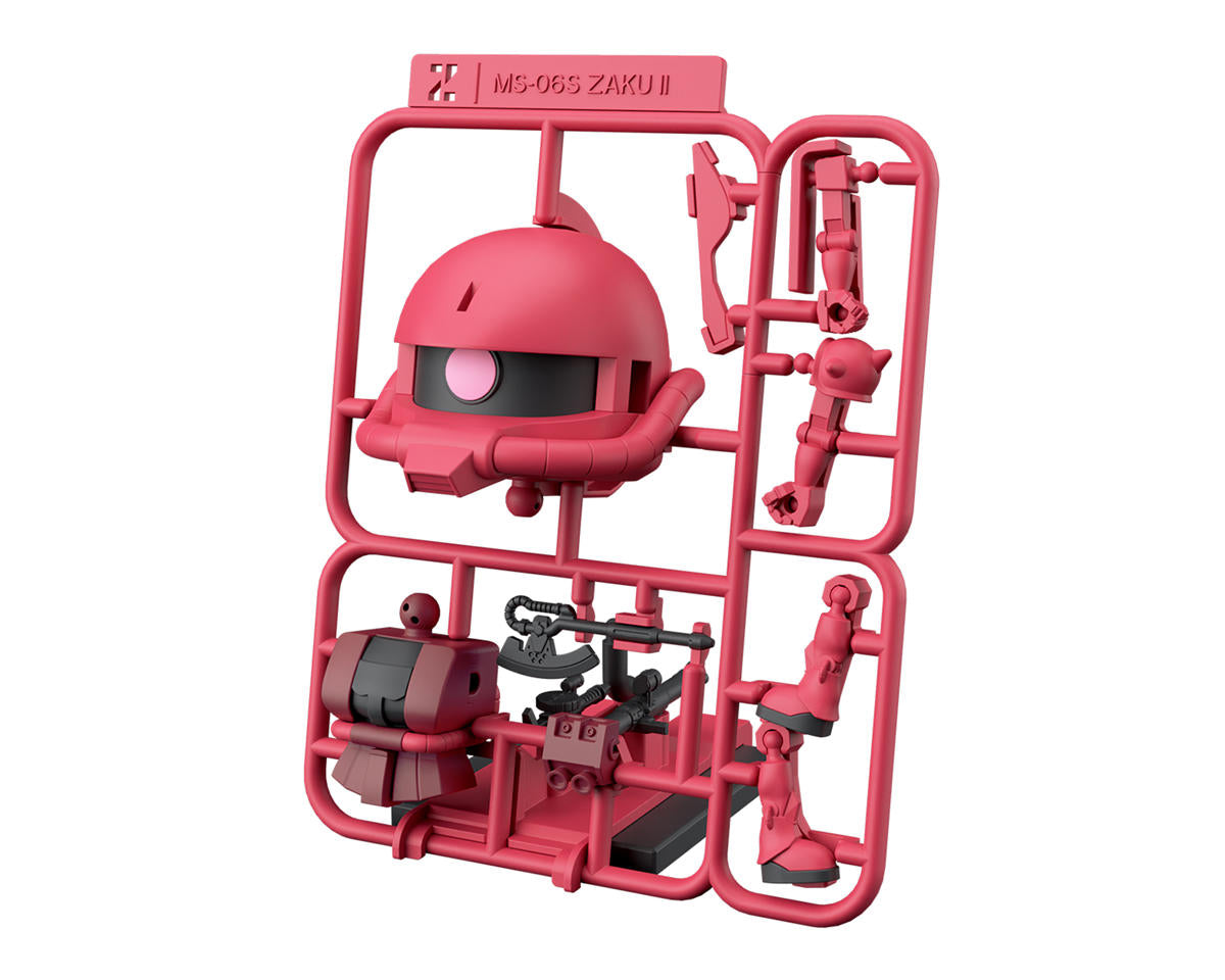 Gunpla-Kun Char's Zaku-Kun DX "Mobile Suit Gundam" (w/Runner Version Recreation Parts) Plastic Model Kit