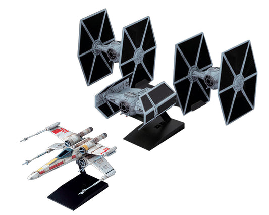 Star Wars: A New Hope Trench Run X-Wing & TIE Fighter Plastic Model Kit