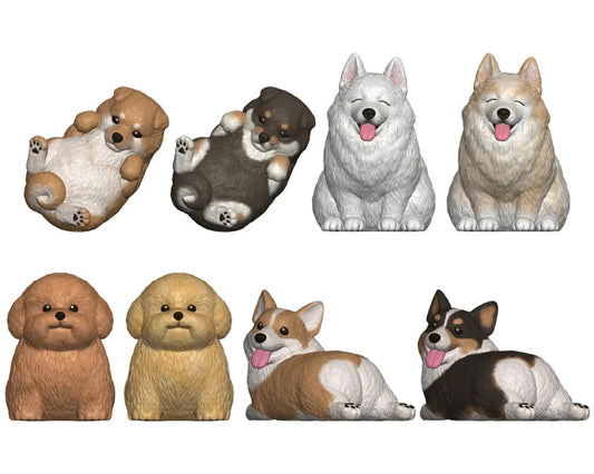 Mocchiri Kororin Dogs Blind Box Mini Figure Assortment (Chosen at Random)