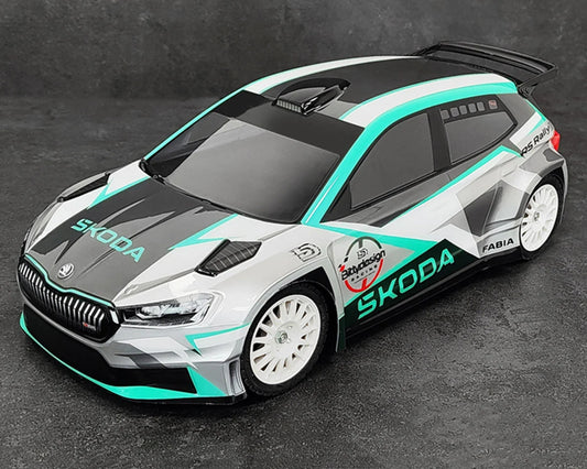 SKODA Fabia RS Rally2 1/10 Rally Body (Clear) (190mm) (Hard/1.2mm)