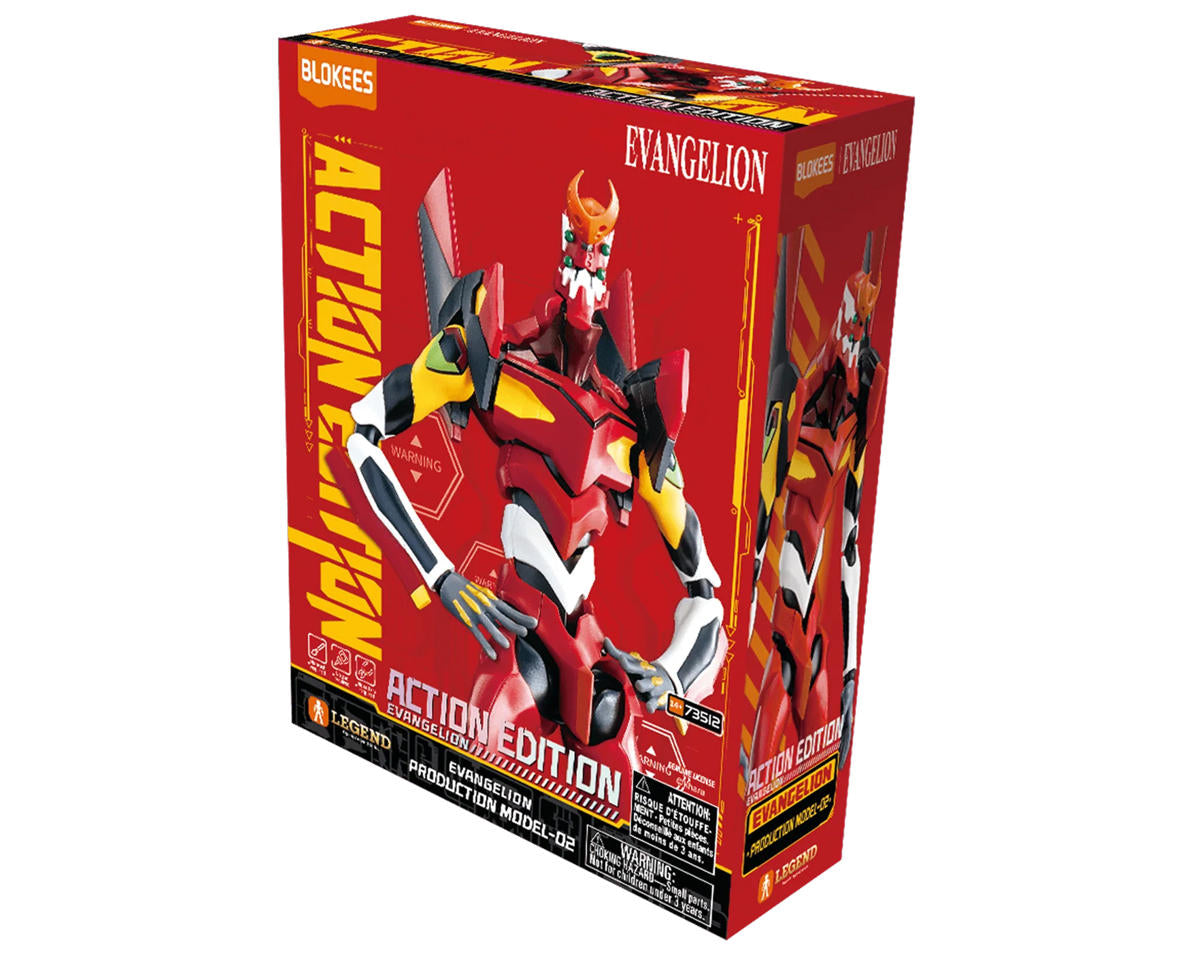 Evangelion Production Model-02 Plastic Model Kit (Action Edition)