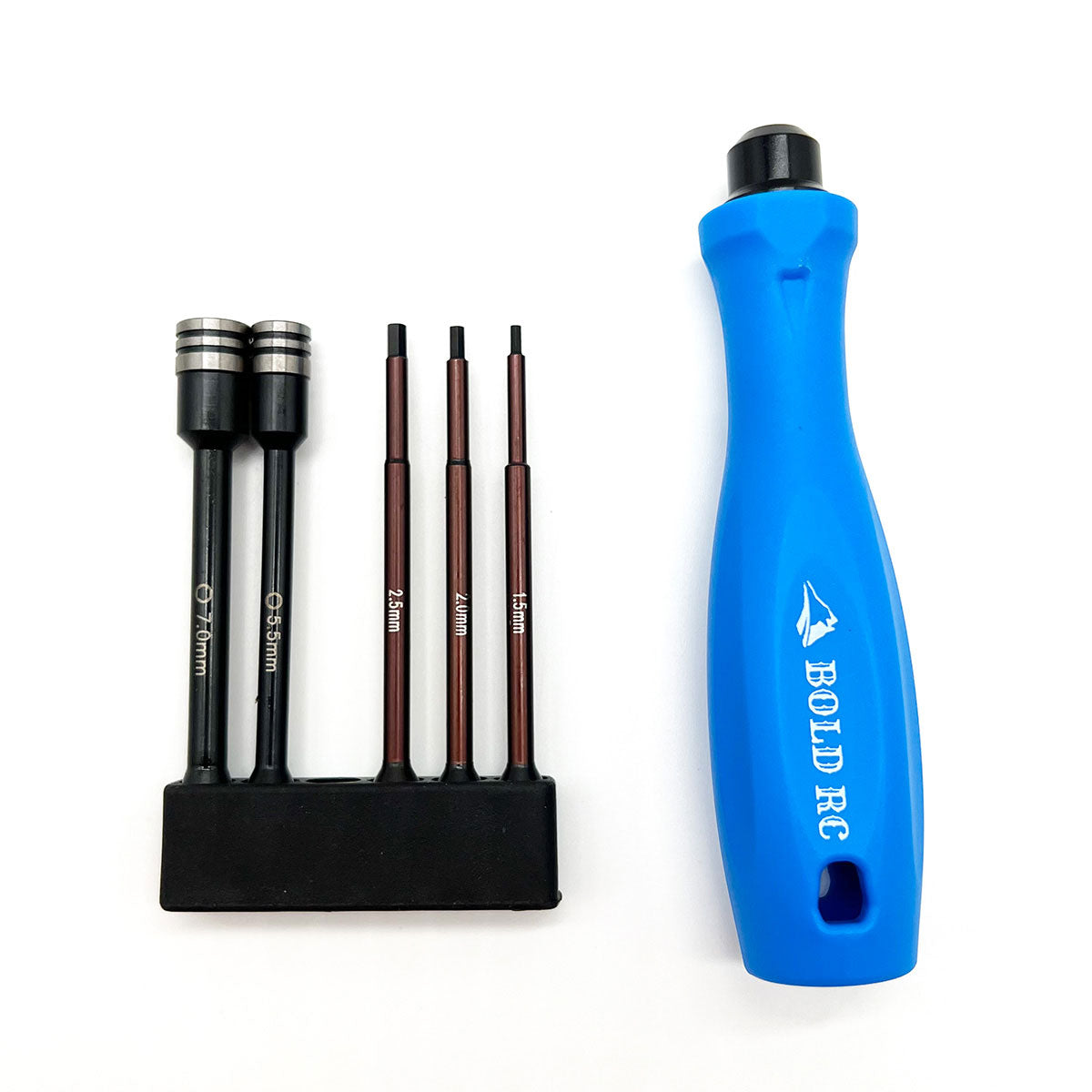 1/4" Quick Drive Hex & Nut Driver 5 Piece Set w/Handle