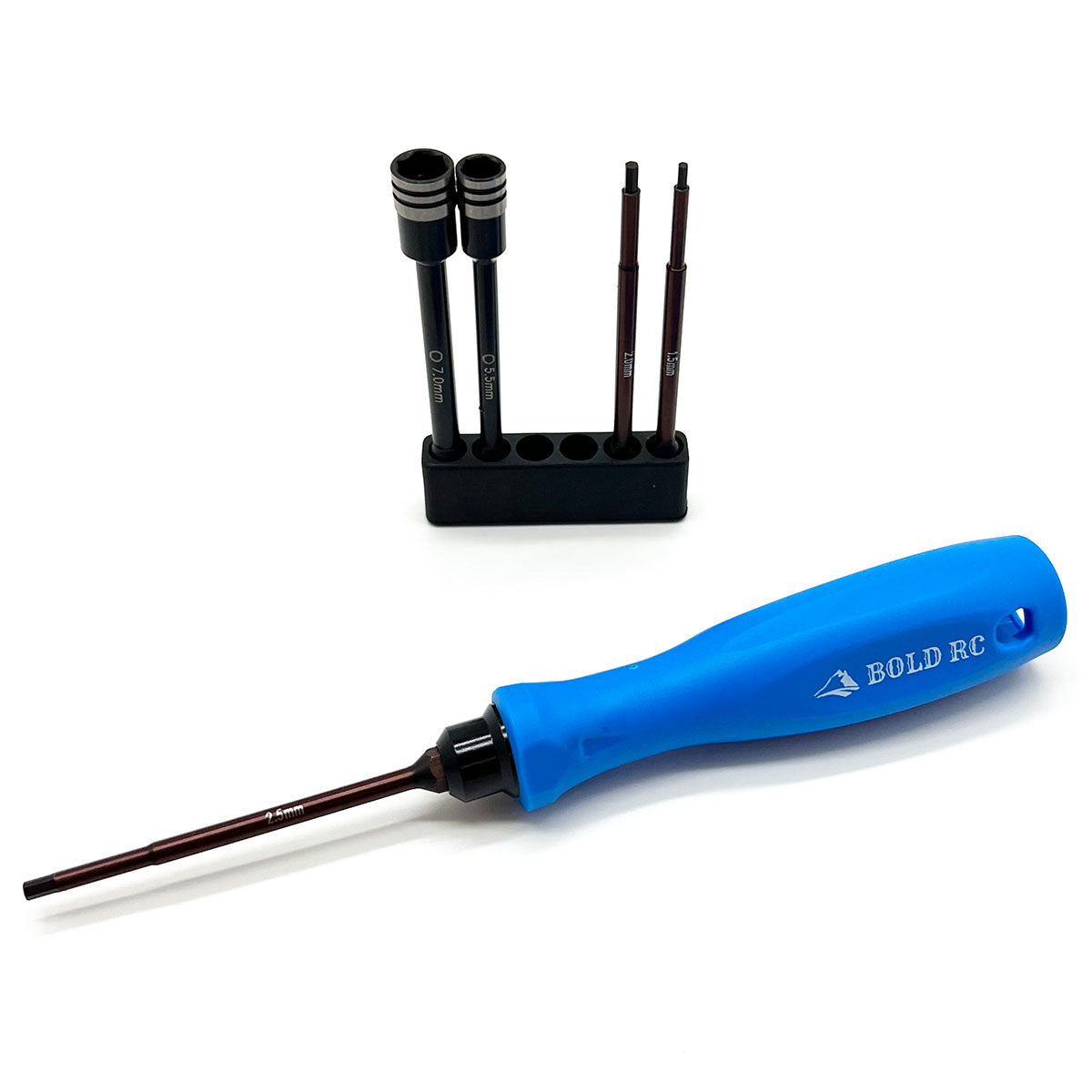 1/4" Quick Drive Hex & Nut Driver 5 Piece Set w/Handle