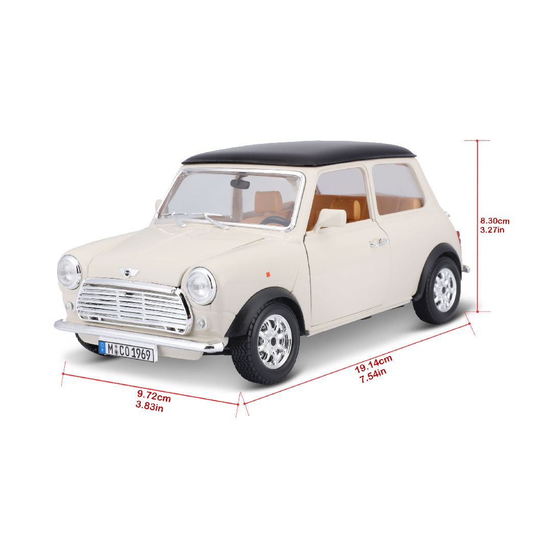 1/16 Mini Cooper (1969) - Beige/Black Roof