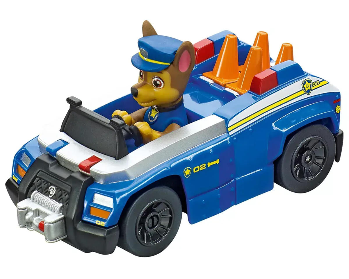 Carrera First Paw Patrol Adventure Bay Legends Slot Car Racing Track Set (Chase vs Skye) w/Spinners