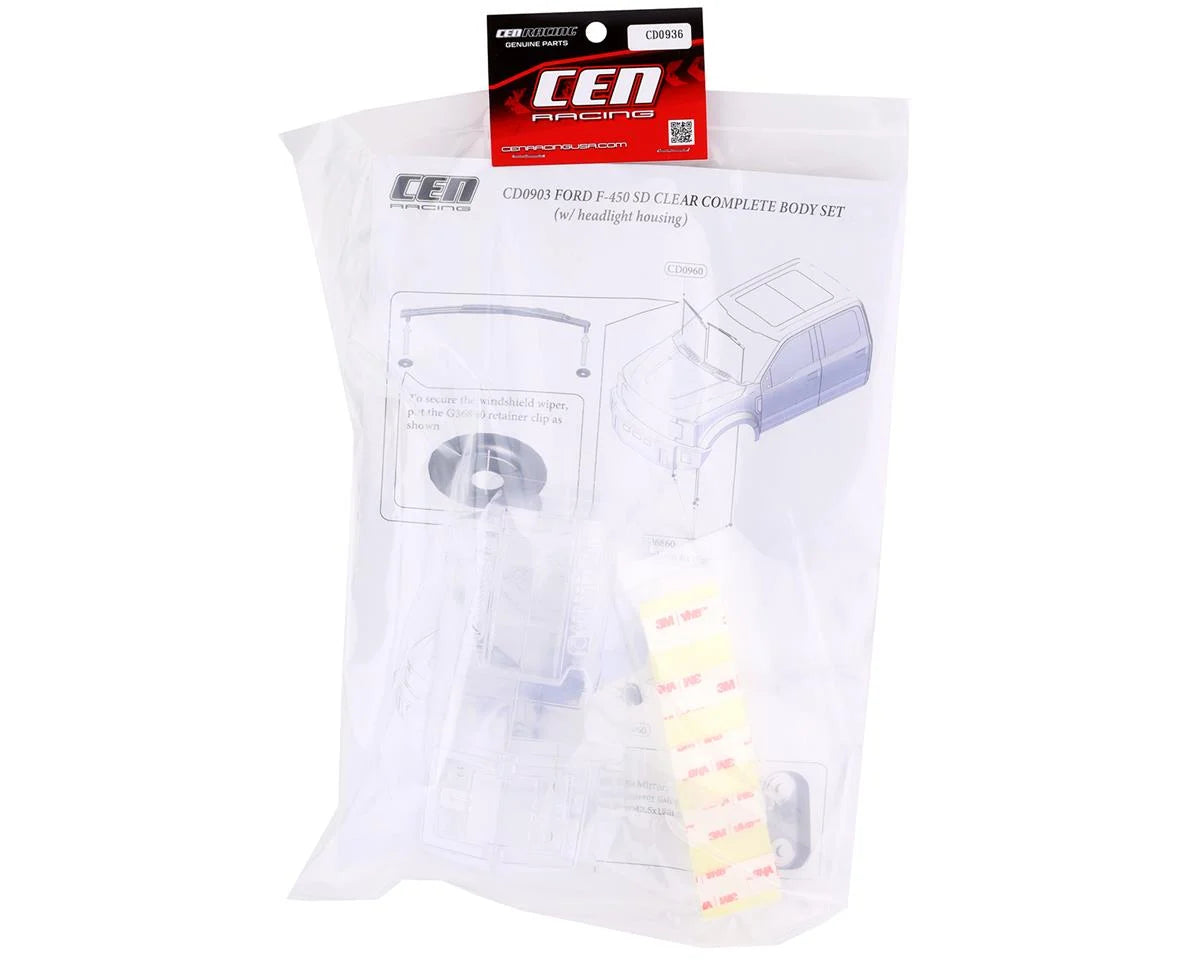 F450 Front & Rear Light Buckets (Clear)