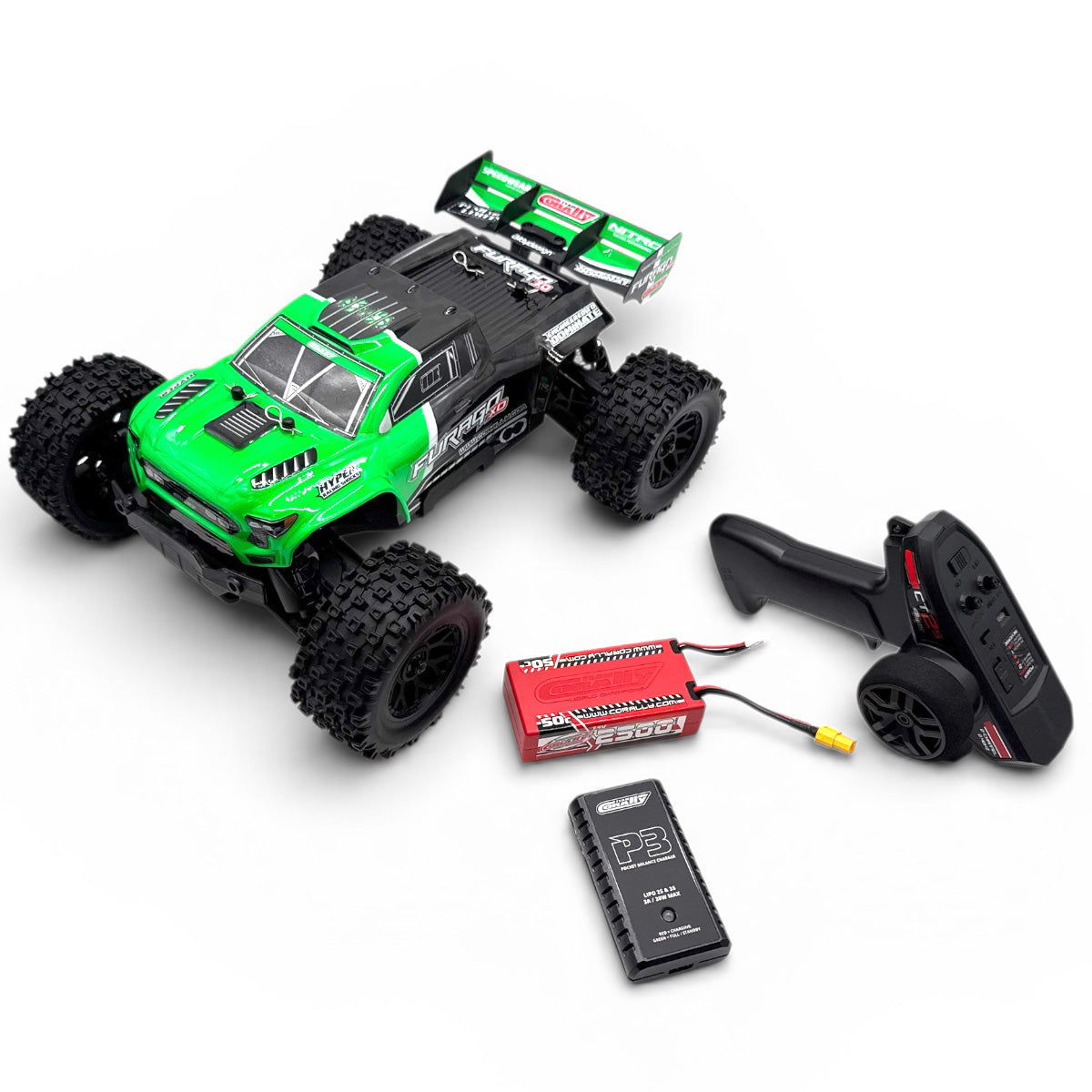 Furago XD 4WD 2S Small Scale Monster Truck - Green