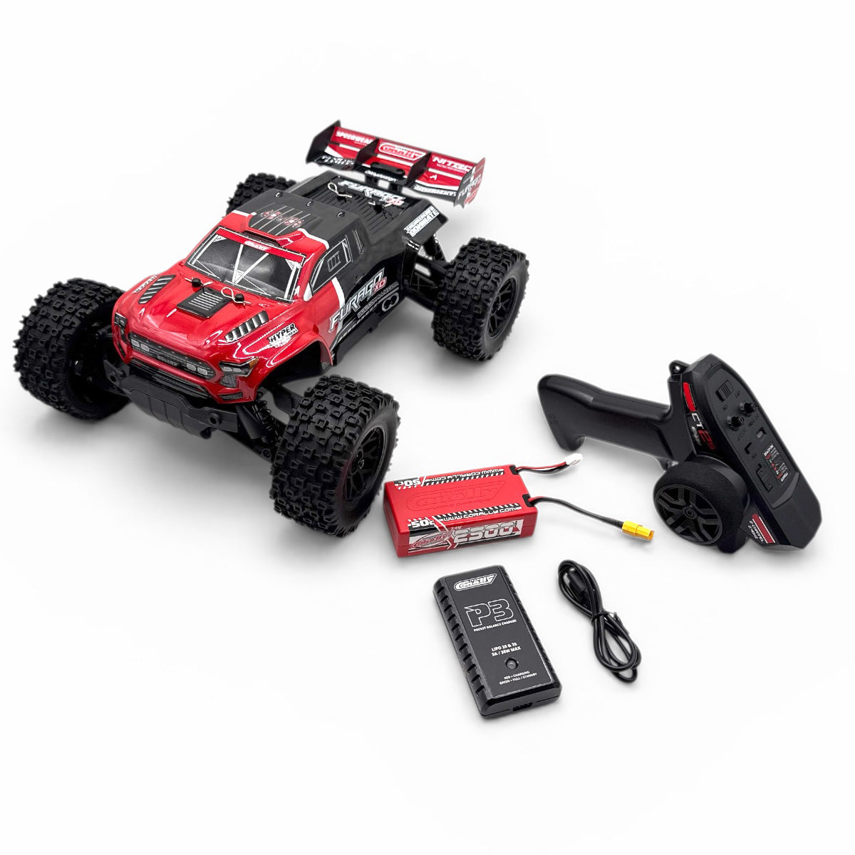 Furago XD 4WD 2S Small Scale Monster Truck - Red