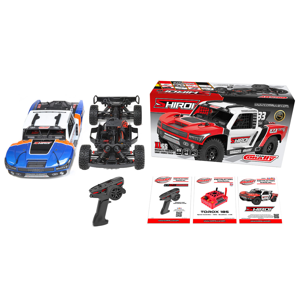 Shiroi XP6 1/8 6S Short Course Truck, RTR Version, Blue PREORDER NOW