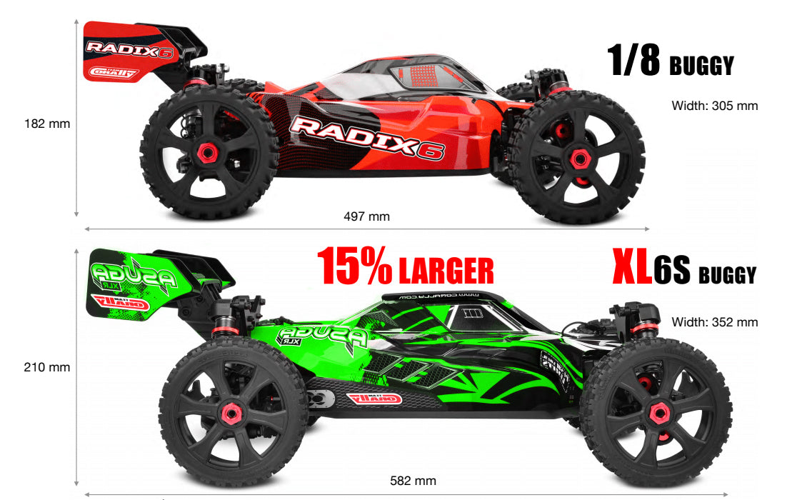 Asuga XLR 6S RTR Buggy- GREEN