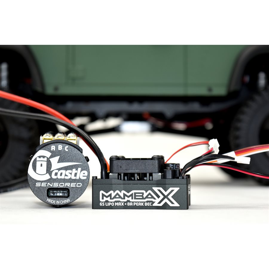 Mamba X Waterproof ESC and 2850KV Sensored Motor Combo