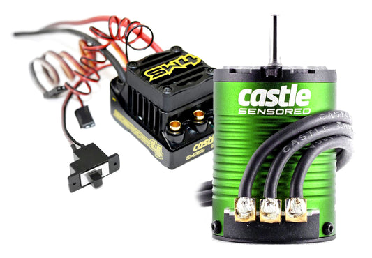 Sidewinder 4 Waterproof SENSORLESS ESC and 1410-3800kv Sensored Motor Combo