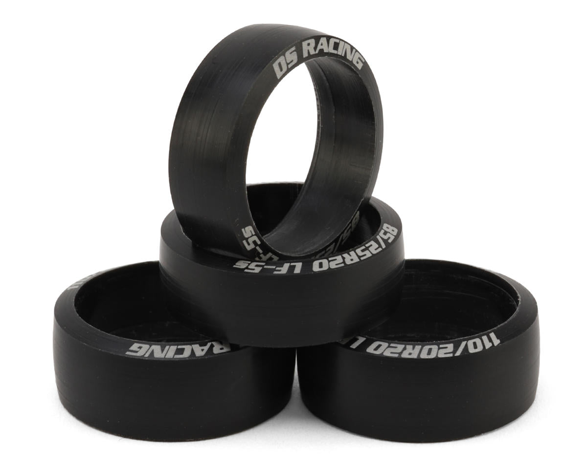 DS Racing Mini-Z Low Profile 8.5mm Front & 11mm Rear Drift Tires (4) (20mm) (LF-5S)
