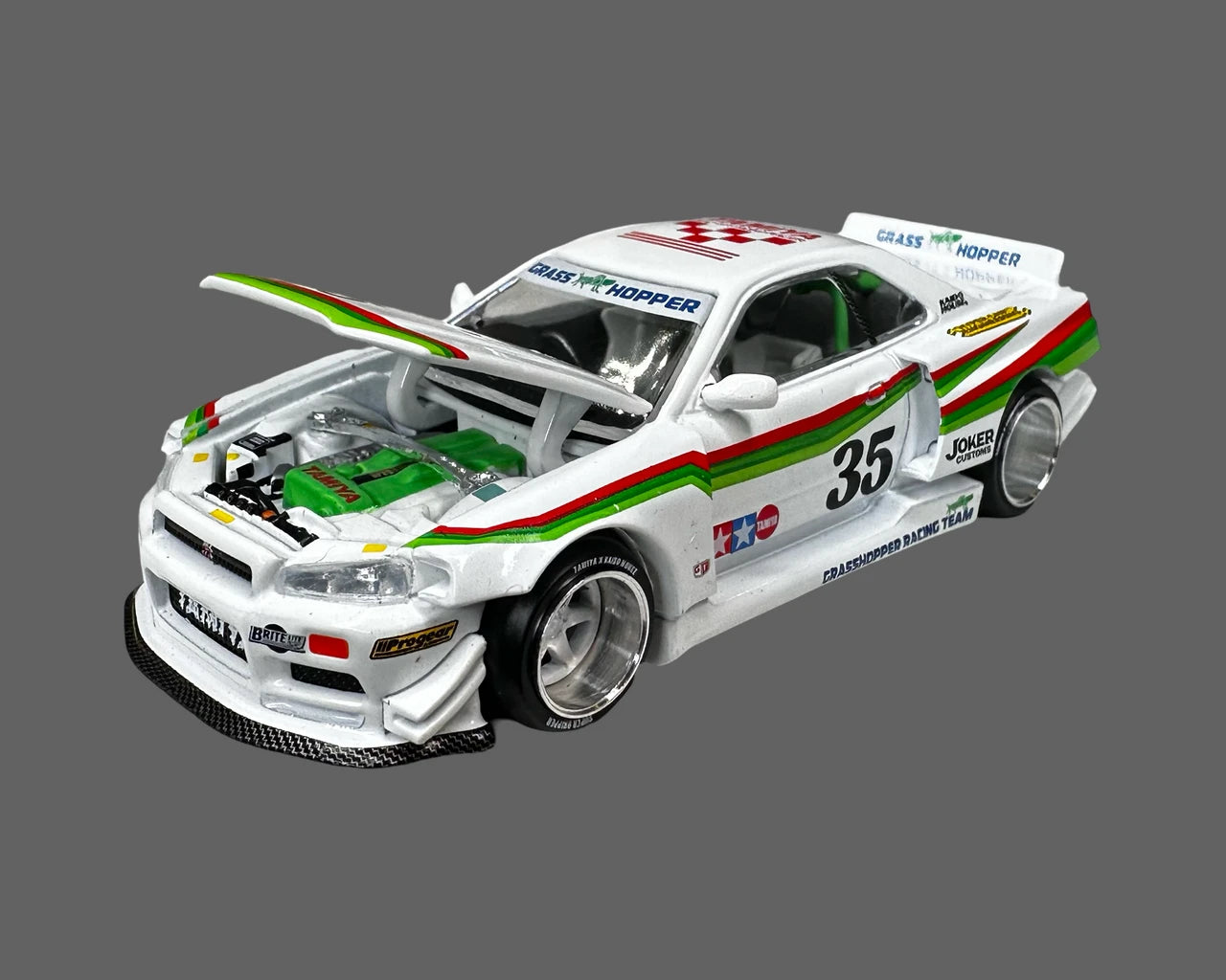 TAMIYA x KAIDO HOUSE Nissan Skyline GT-R (R34) "The GRASSHOPPER"