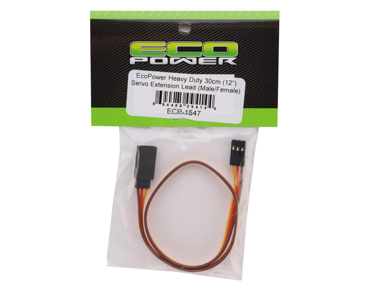 Heavy Duty 30cm Servo Extension Lead (Male/Female) (12")