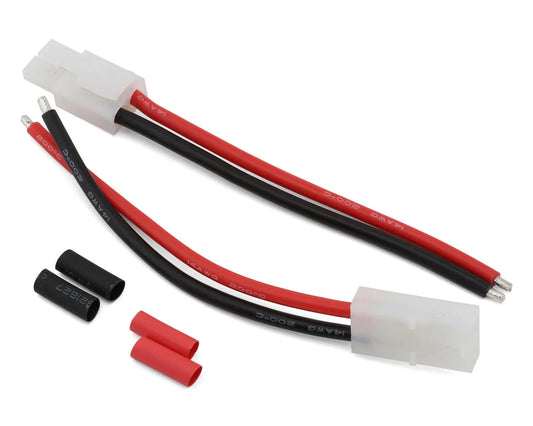 Tamiya Pre-Wired Pigtail Connectors (x2) (Female/Male) w/Shrink Tube