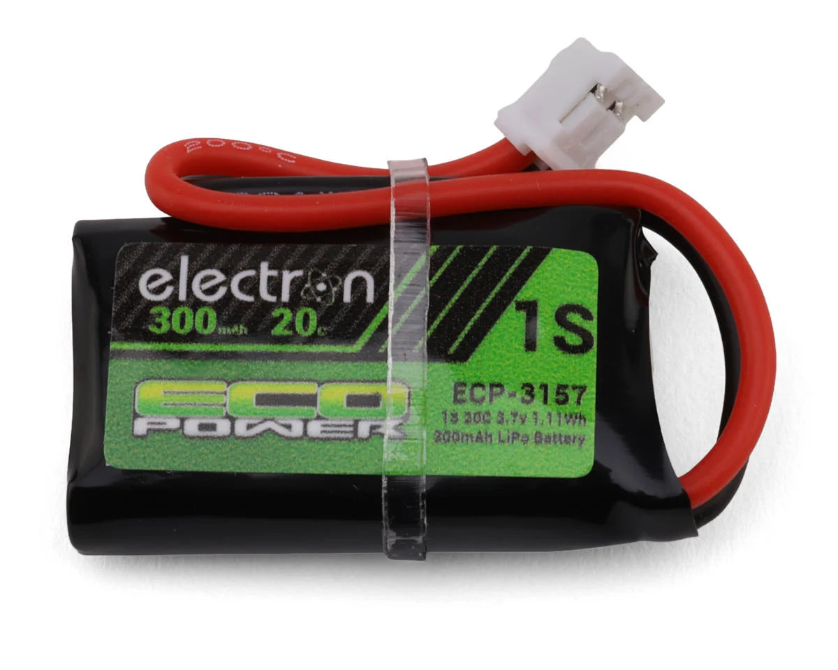 "Electron" 1S 20C LiPo Battery w/PH 2.0 Connector (3.7V/300mAh) (Redcat Ascent 32)