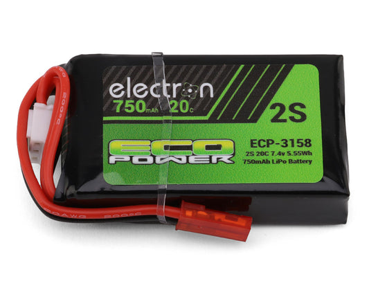 "Electron" 2S 20C LiPo Battery w/JST Connector (7.4V/750mAh) (Redcat Ascent 18)