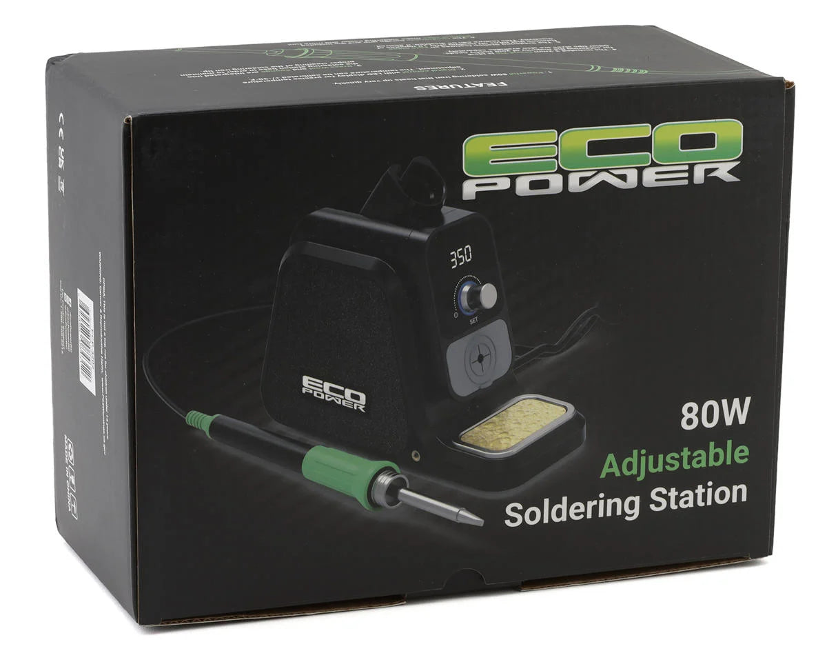 80W Adjustable Temperature Digital Soldering Station w/Alligator Clip Support Arms