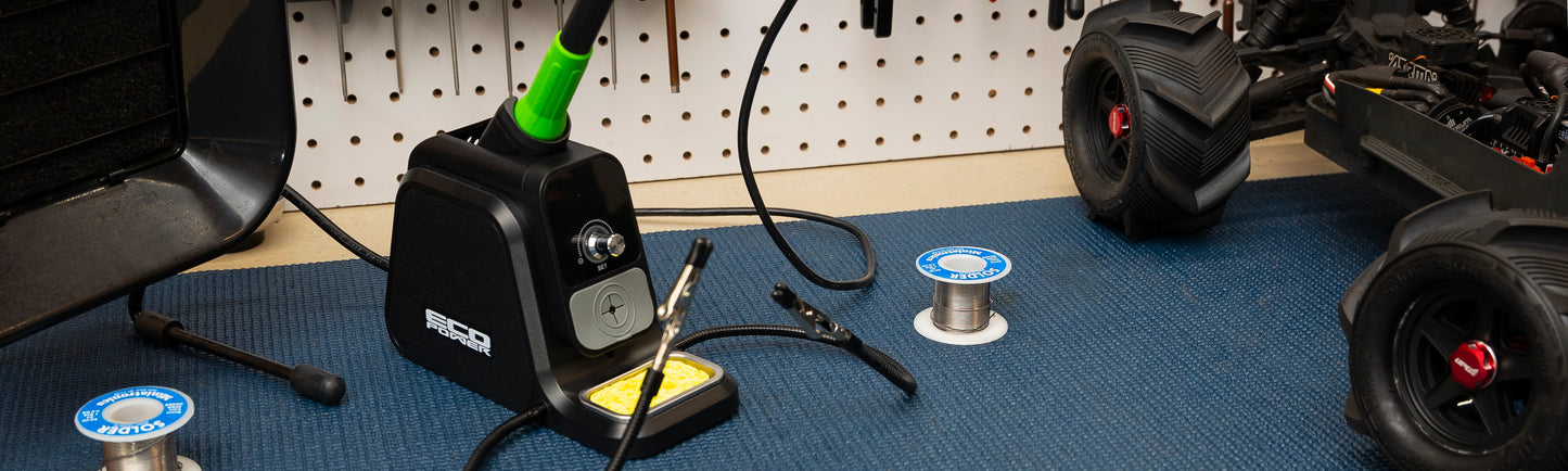 80W Adjustable Temperature Digital Soldering Station w/Alligator Clip Support Arms