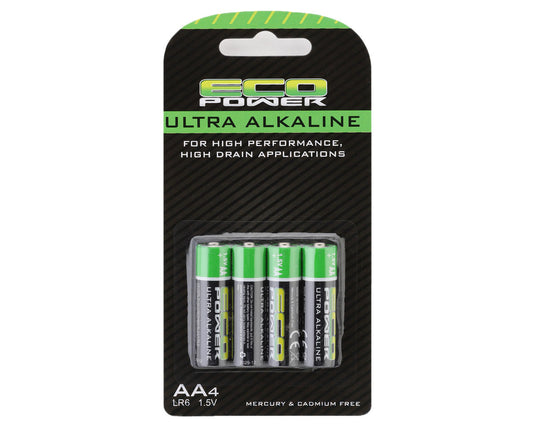 Ultra Alkaline AA Batteries (4) (Mercury & Cadmium Free)