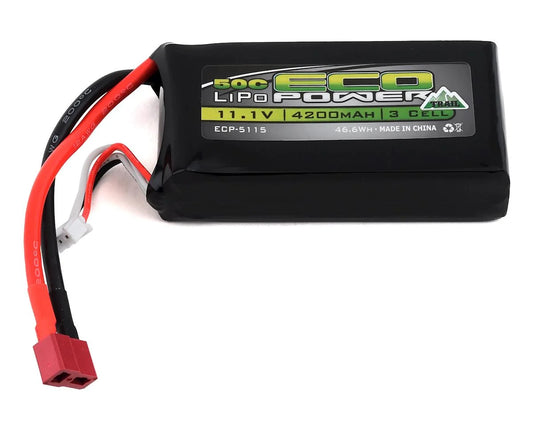 "Trail" 3S Shorty 50C LiPo (11.1V/4200mAh) (w/T-Style Connector)