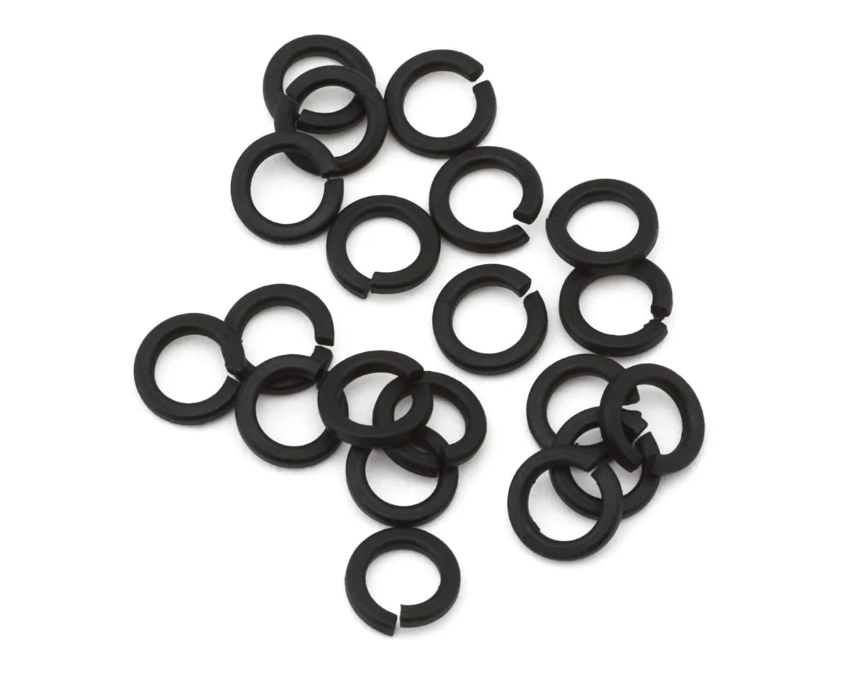 3mm "High Strength" Black Lock Washers (20)