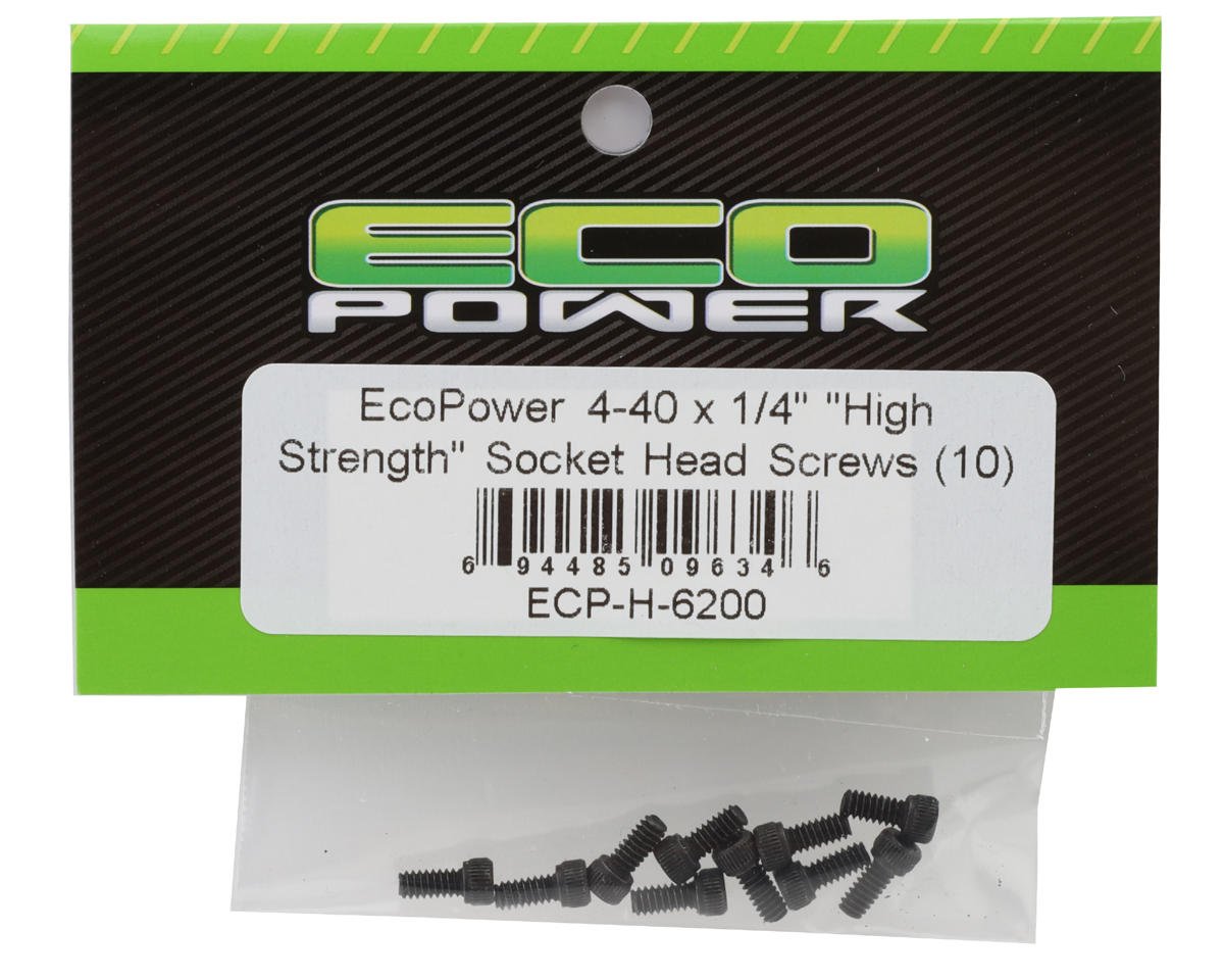 4-40 "High Strength" Socket Cap Head Screws (10) (4-40x1/4")