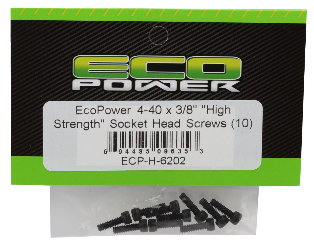 4-40 "High Strength" Socket Cap Head Screws (10) (4-40x3/8")