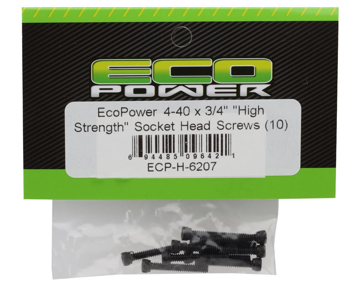 4-40 "High Strength" Socket Cap Head Screws (10) (4-40x3/4")