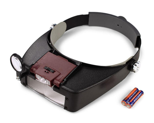 Adjustable LED Lighted Magnifying Visor