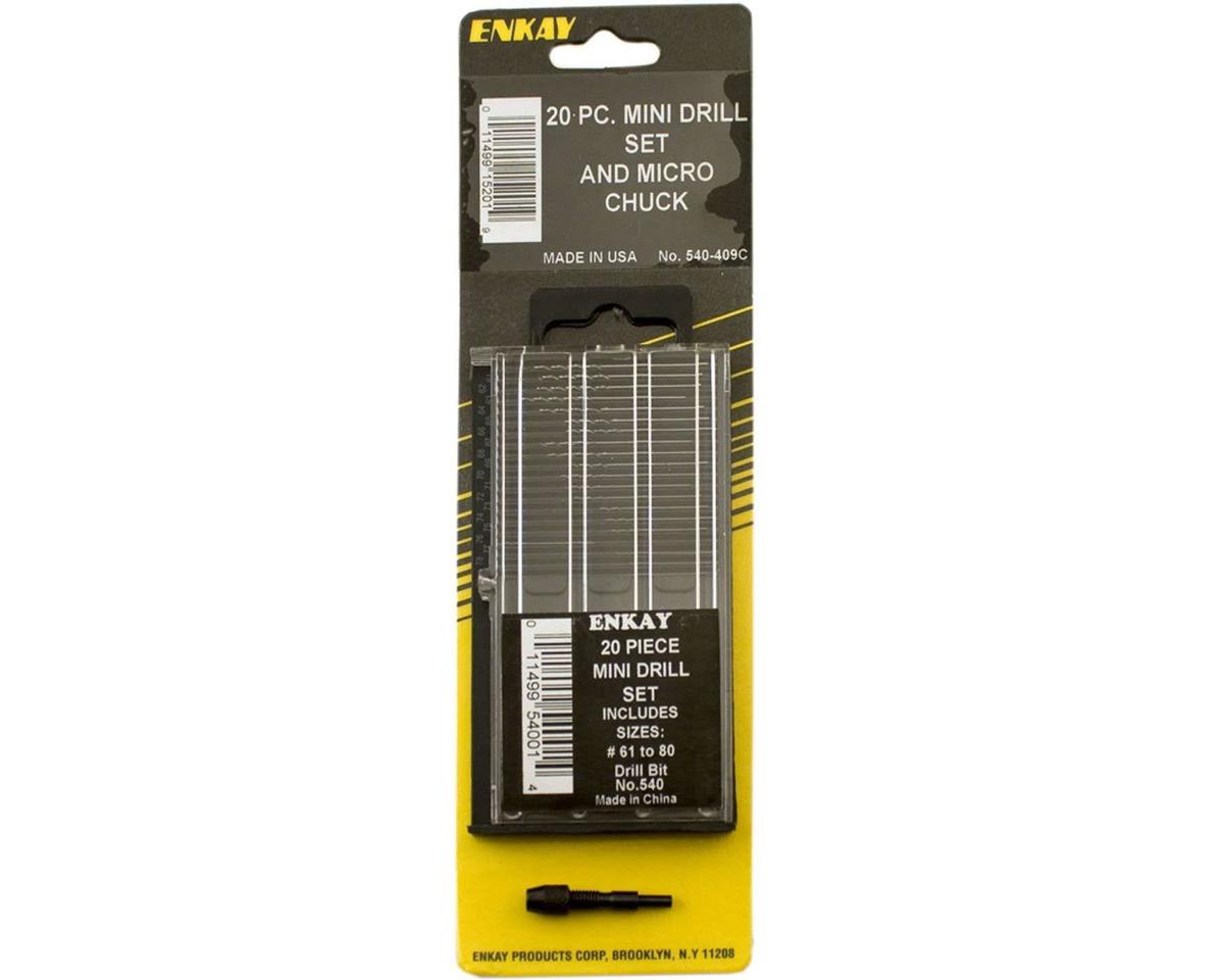 Mini Drill  Bit Set w/ Micro Chuck
