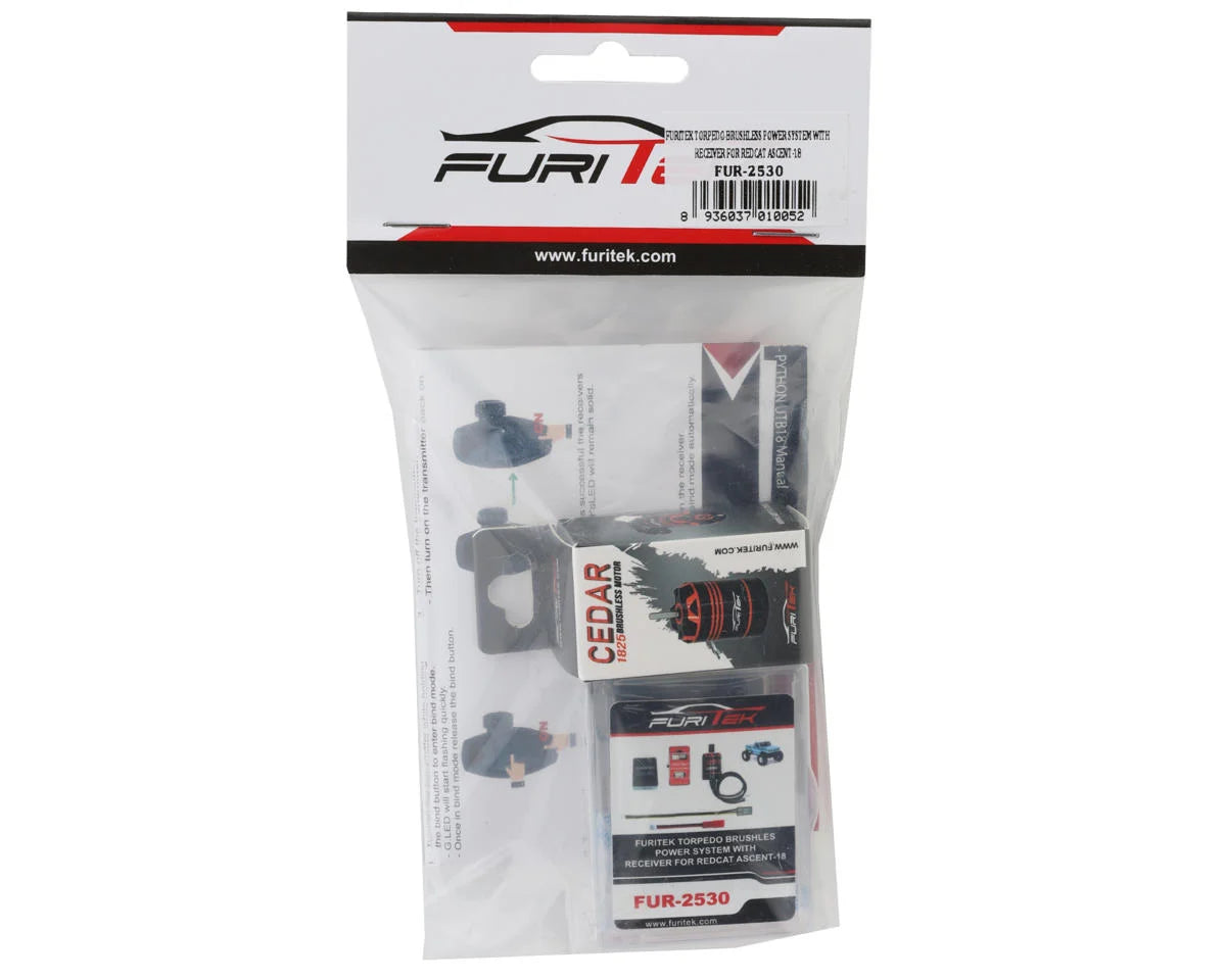 Redcat Ascent-18 Torpedo Brushless Combo w/Python Pro 40A ESC ,Cedar 3456kV Motor & FlySky Receiver
