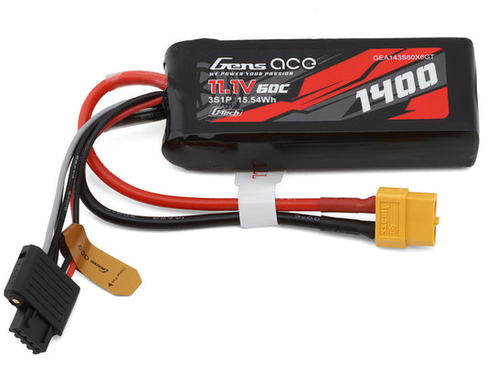 G-Tech Smart 3S LiPo Battery 60C (11.1V/1400mAh) w/XT60