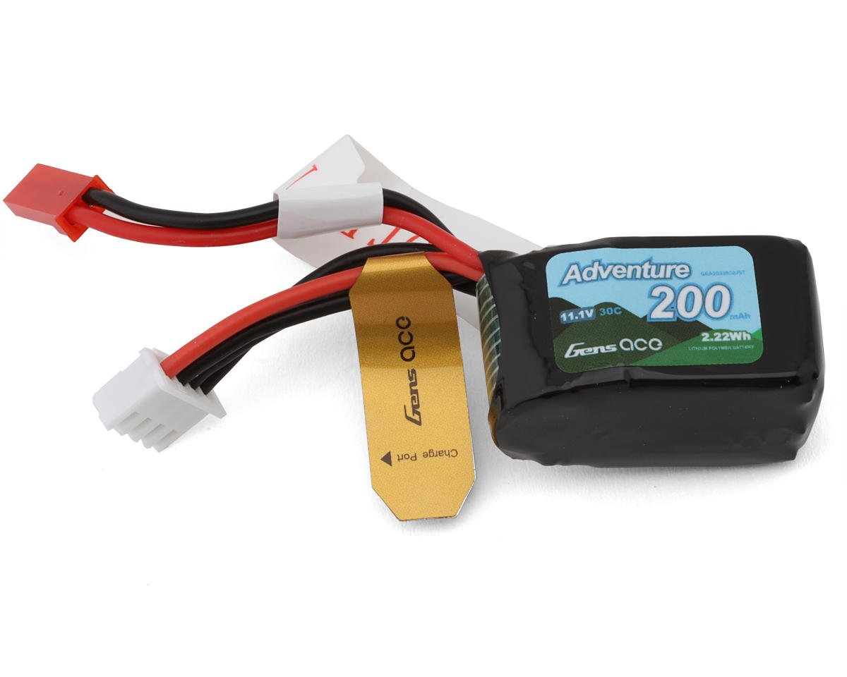 3S 30C Adventure LiPo Battery Pack (11.1V/200mAh) w/JST Connector
