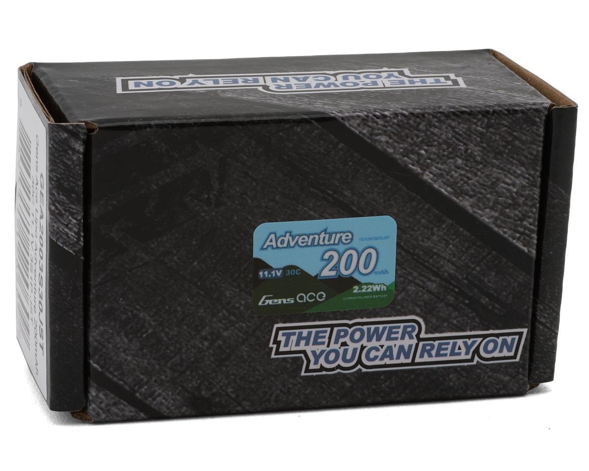 3S 30C Adventure LiPo Battery Pack (11.1V/200mAh) w/JST Connector