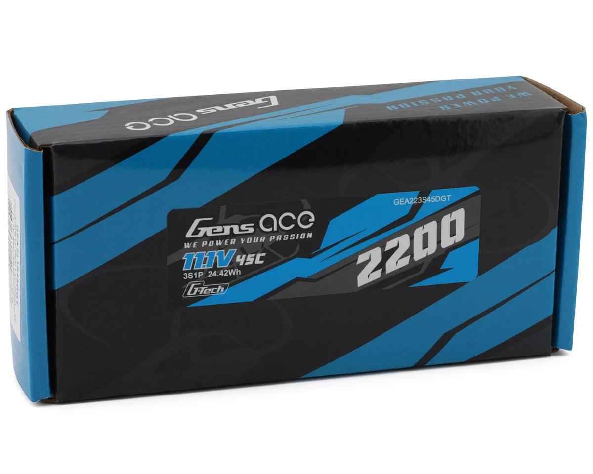 G-Tech Smart 3S LiPo Battery 45C (11.1V/2200mAh) w/Deans Connector