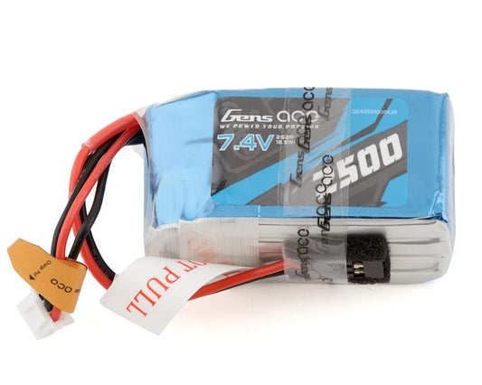 2S LiPo Receiver Battery (7.4V/2500mAh) w/JR Connector