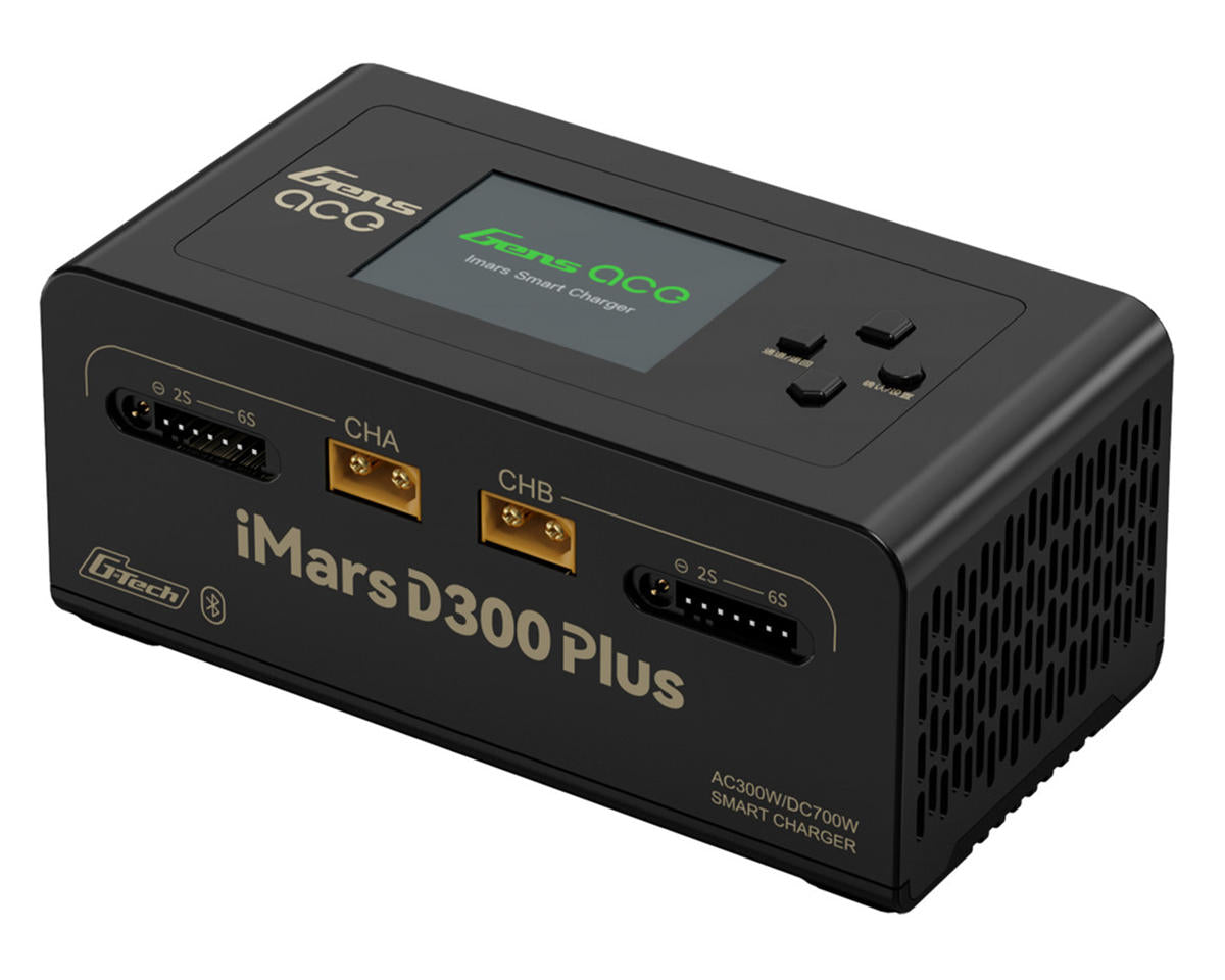 iMars D300 Plus G-Tech Smart Dual AC/DC Charger (Black) (6S/16A) (AC-300W) (DC-350W x2) w/Bluetooth App Control