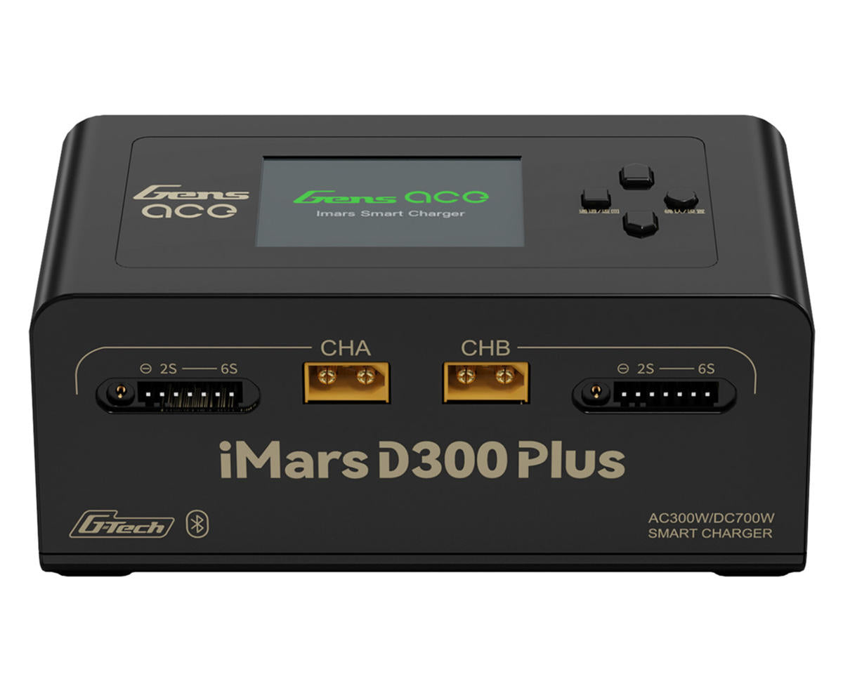iMars D300 Plus G-Tech Smart Dual AC/DC Charger (Black) (6S/16A) (AC-300W) (DC-350W x2) w/Bluetooth App Control