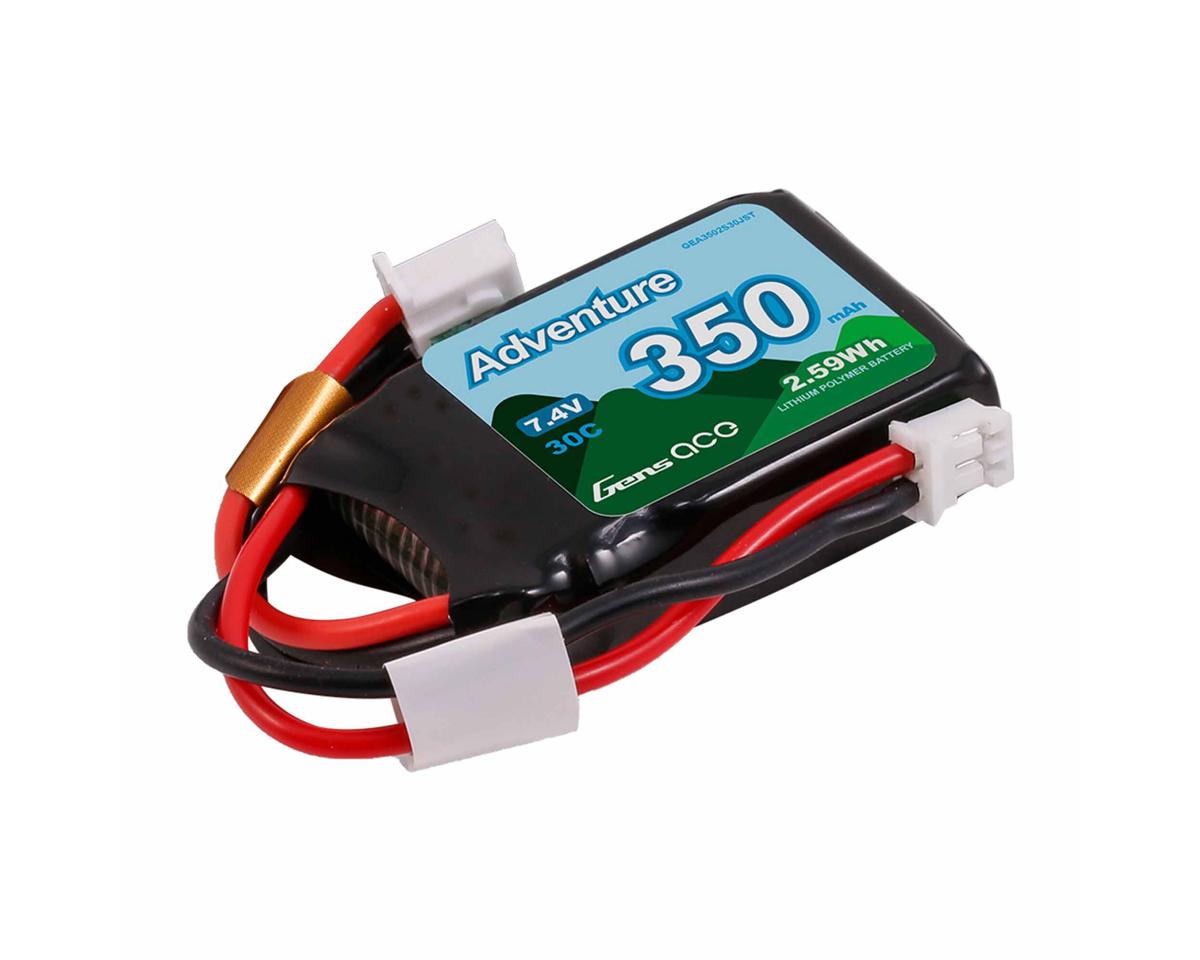 2S 30C Adventure LiPo Battery (7.4V/350mAh) w/JST
