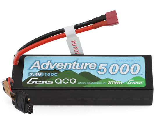 2S 100C G-Tech Adventure Hardcase LiPo Battery (7.4V/5000mAh) w/T-Style Connector