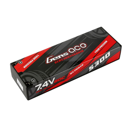 2S 5300mAh LiPo Battery - 4.0mm Bullets