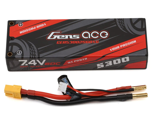 2S 60C Hardcase Lipo Battery (7.4V/5300mAh) w/XT60 Connector