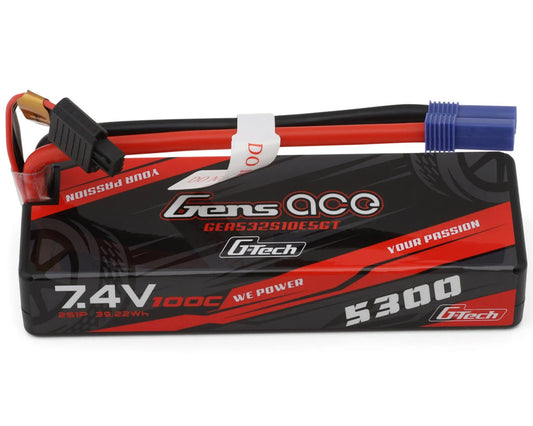 2S 100C G-Tech Hardcase LiPo Battery Pack (7.4V/5300mAh) w/EC5 Connector