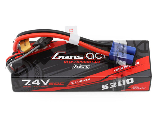 Gens Ace G-Tech Smart 2S LiPo Battery 60C (7.4V/5300mAh) W/EC5